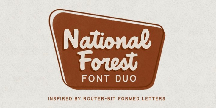 National Forest font preview