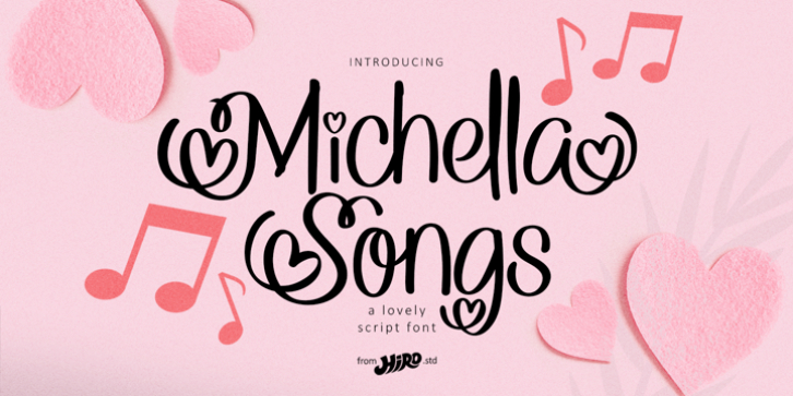 Michella Songs font preview