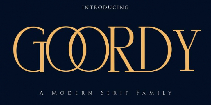 Goordy font preview