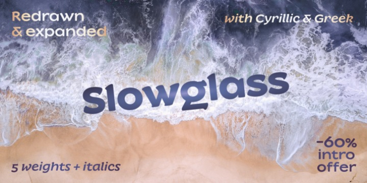 Slowglass font preview