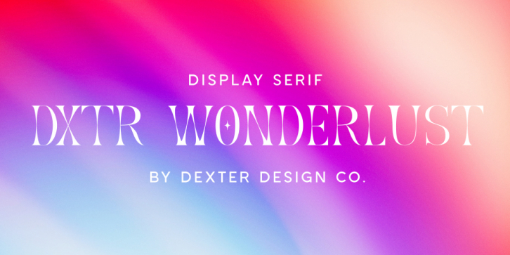 DXTR Wonderlust font preview