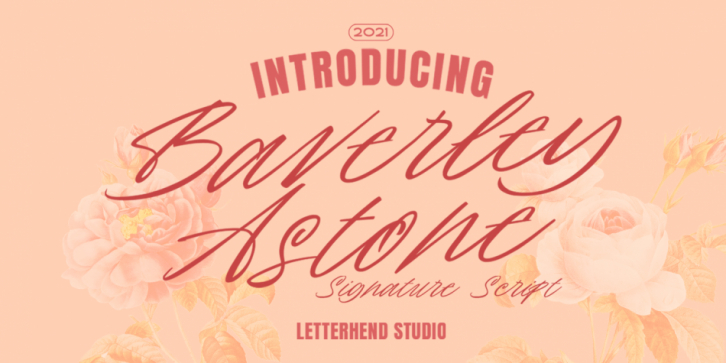Baverley Astone font preview