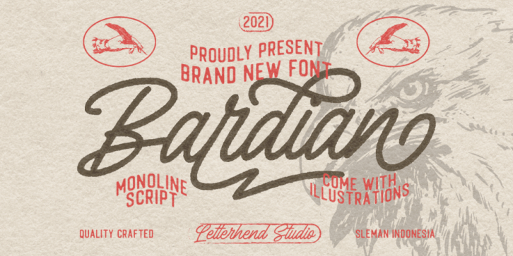 Bardian font preview
