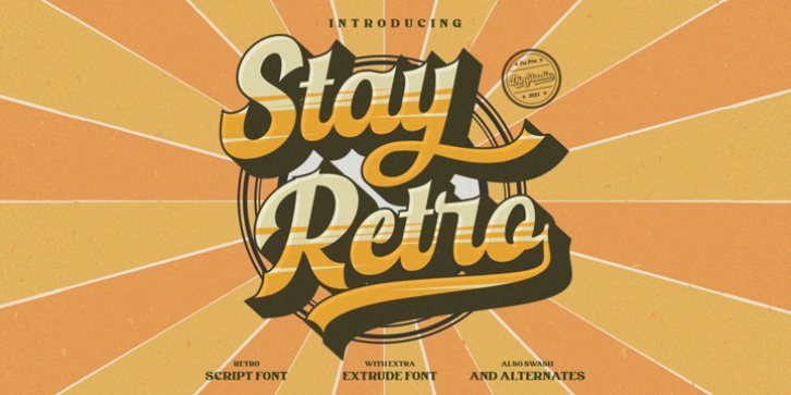 Stay Retro font preview