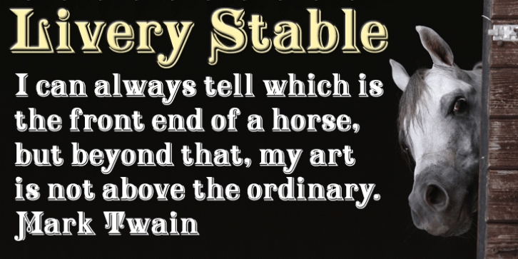 Livery Stable font preview