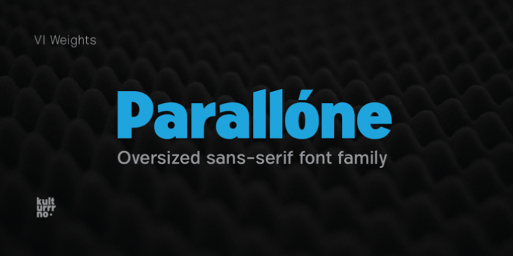 Parallone font preview