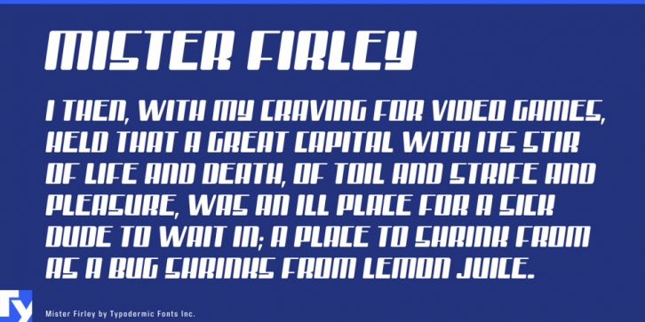 Mister Firley font preview