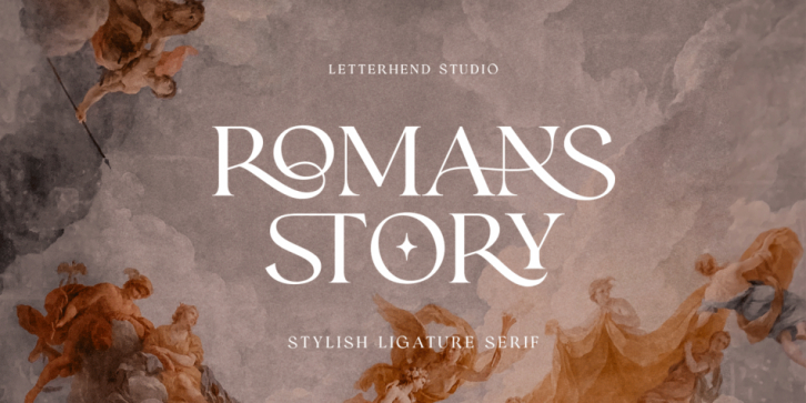 Romans Story font preview