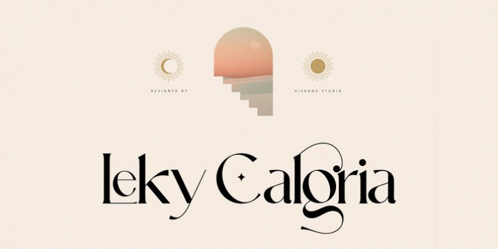 Leky Calgria font preview