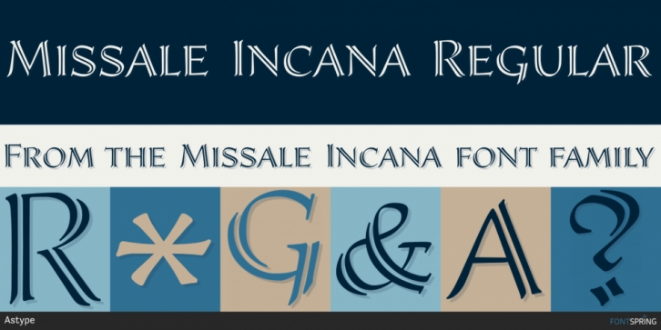 Missale Incana font preview