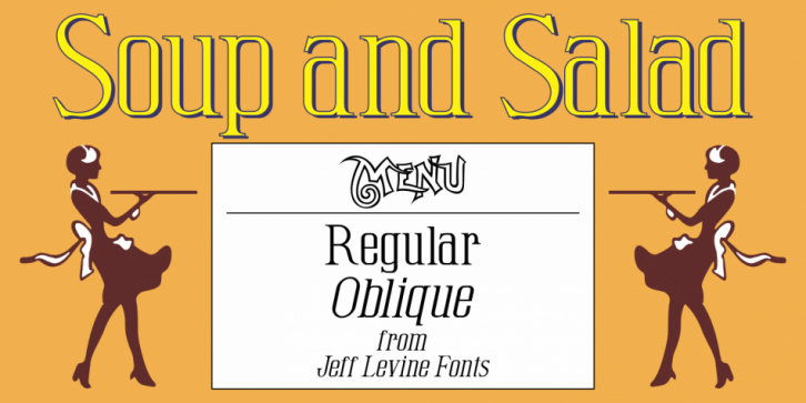 Soup and Salad JNL font preview