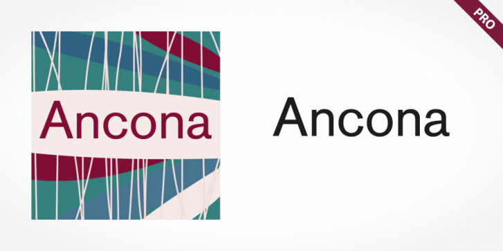 Ancona Pro font preview