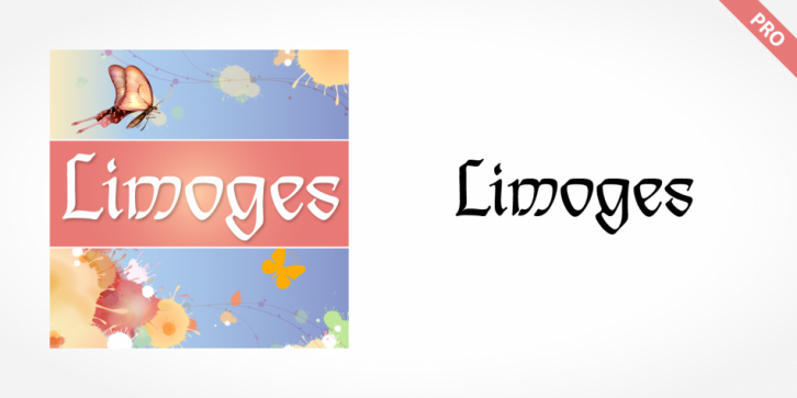 Limoges Pro font preview