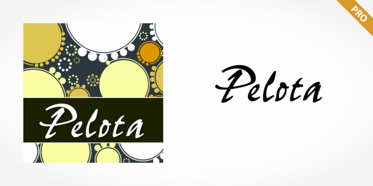 Pelota Pro font preview