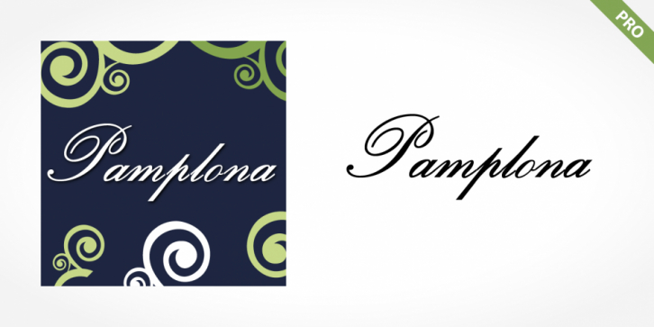 Pamplona Pro font preview