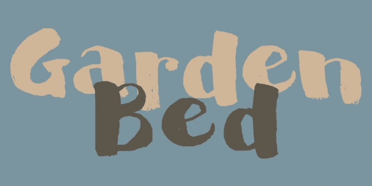 Garden Bed font preview