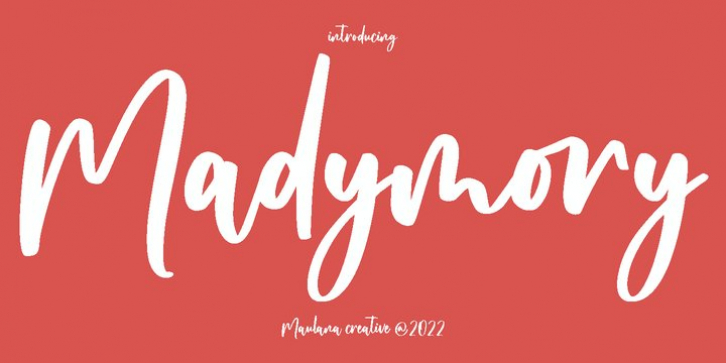 Madymory font preview