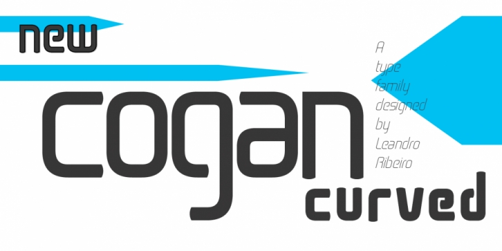 Cogan Curved font preview