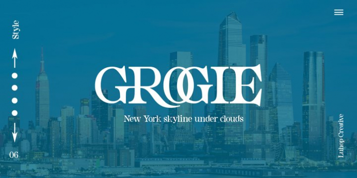 Grogie font preview