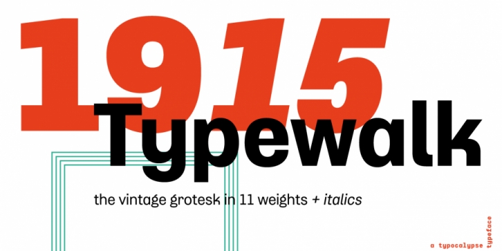 Typewalk 1915 font preview