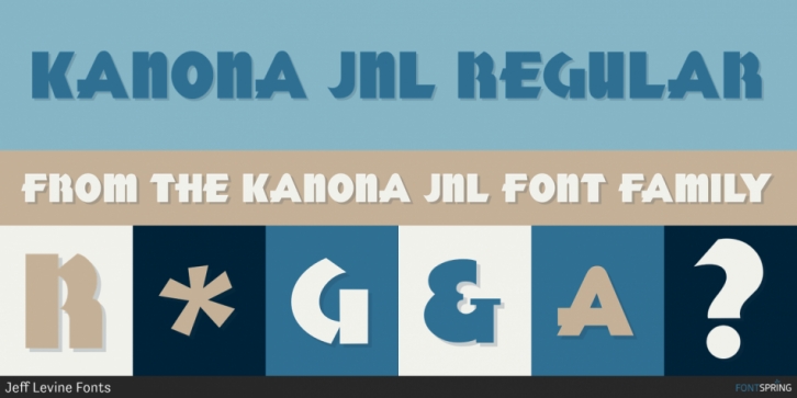 Kanona JNL font preview