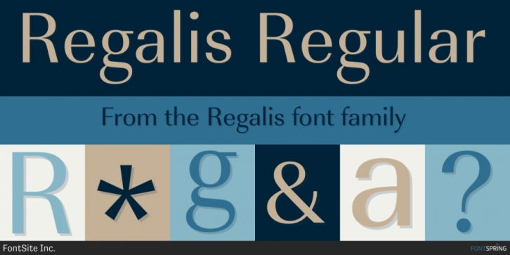 Regalis font preview