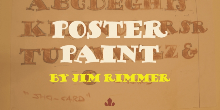 Poster Paint font preview