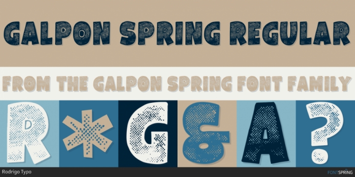 Galpon Spring font preview