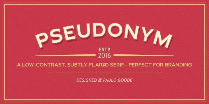 Pseudonym font preview