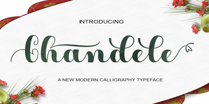 Chandele font preview