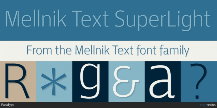 Mellnik Text font preview