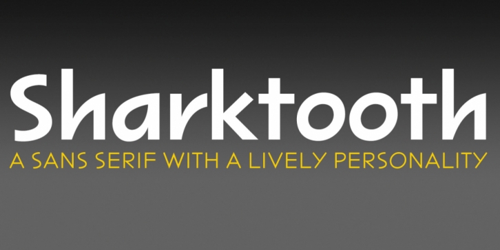 Sharktooth font preview
