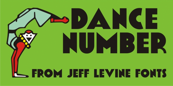 Dance Number JNL font preview