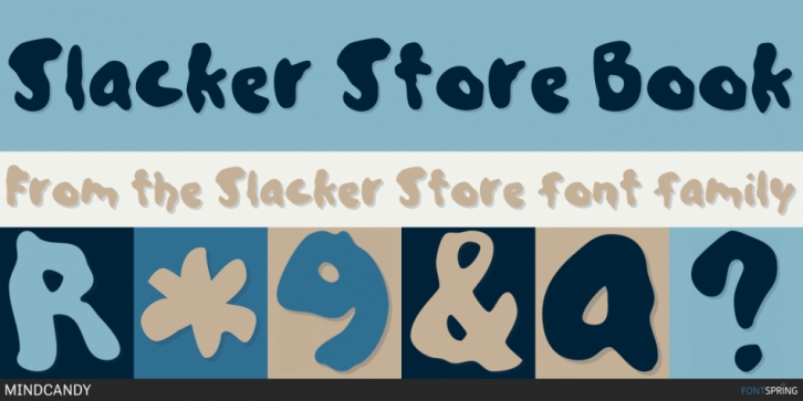 Slacker Store font preview