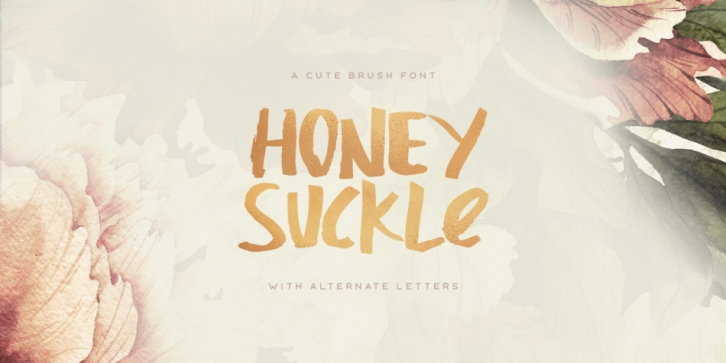 Honeysuckle font preview