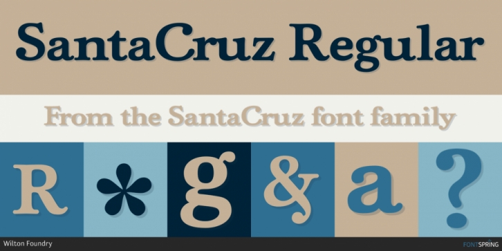 SantaCruz font preview