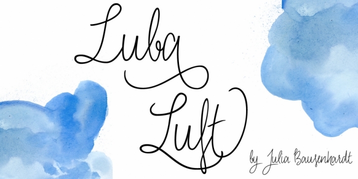 Luba Luft font preview
