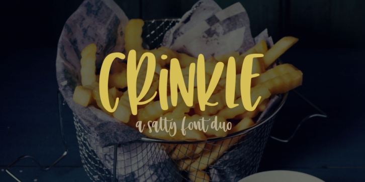 Crinkle font preview