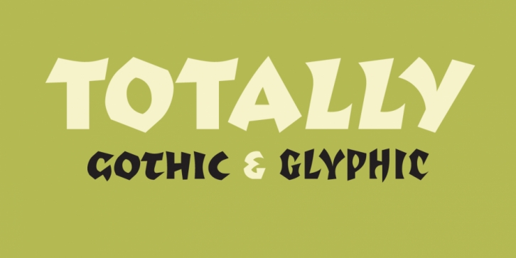 Totally Gothic font preview