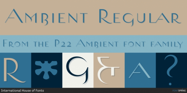 P22 Ambient font preview