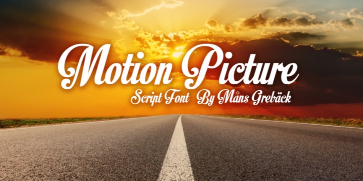 Motion Picture font preview