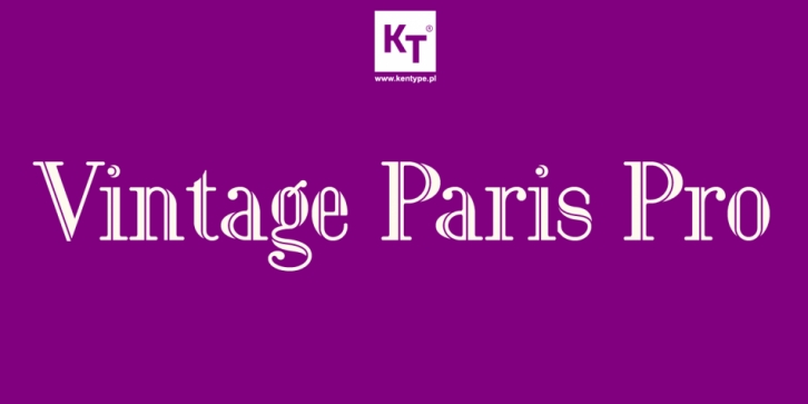 Vintage Paris Pro font preview