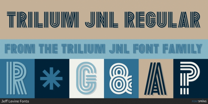Trilium JNL font preview