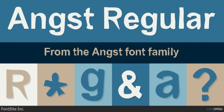 Angst font preview