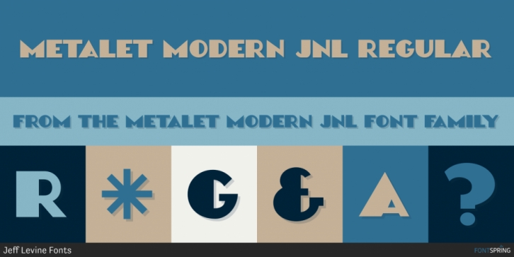 Metalet Modern JNL font preview