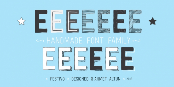 Festivo Letters font preview