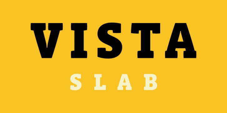 Vista Slab font preview