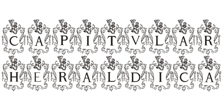 Capitular Heraldica font preview