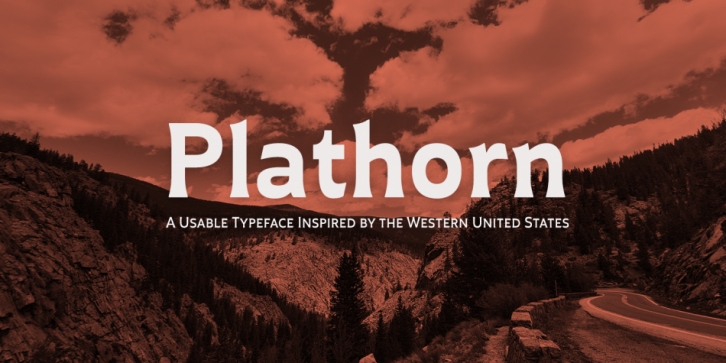 Plathorn Condensed font preview