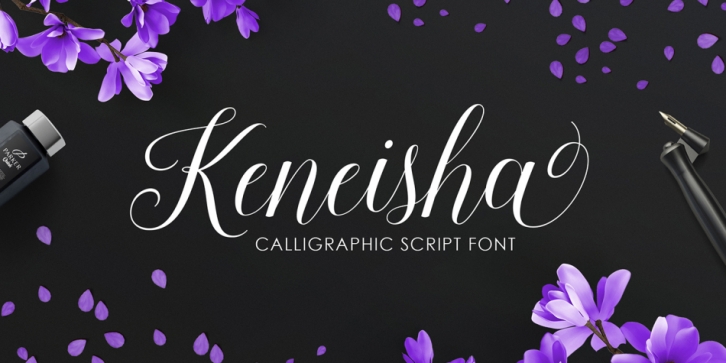 Keneisha font preview